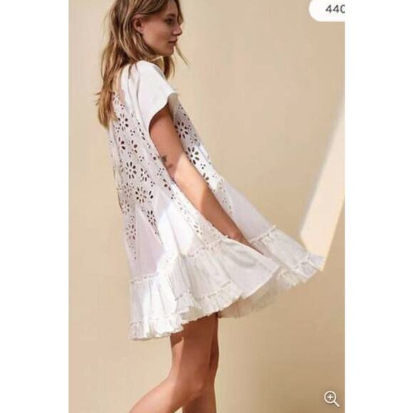 Free People White Eyelet Dress - Picture 2 of 11